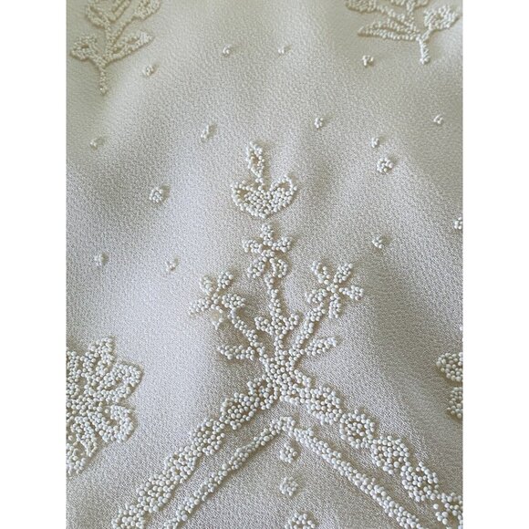 Vintage Top Choice Fashion Beaded Embellished Ivory Blouse Tag Sz XXL Fits L USA - Picture 8 of 16